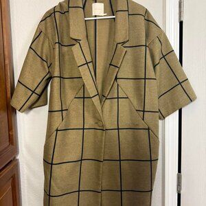 Women's Khaki and Green Coat